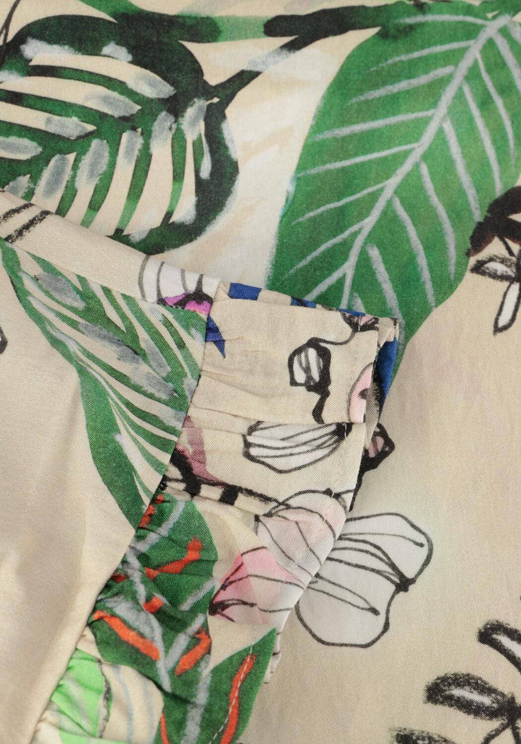 JANSEN AMSTERDAM Robe maxi WB566 PRINTED WRAP LONG DRESS Sable - large