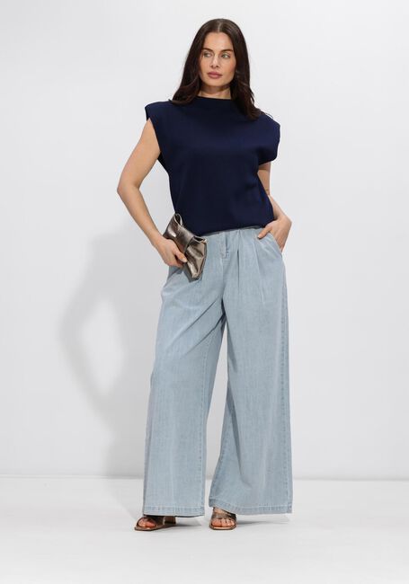 Donkerblauwe MINUS Trui MSFAUNA KNIT VEST - large