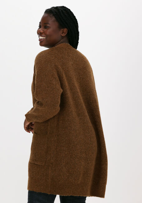 SELECTED WOMEN Gilet SLFLULU LS KNIT LONG CARDIGAN en bronze - large