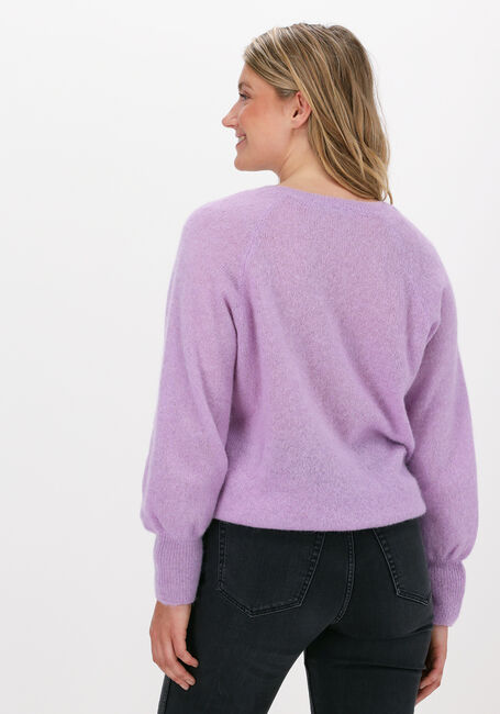 SUMMUM Pull V-NECK SWEATER FEATHER LIGHT A en violet - large