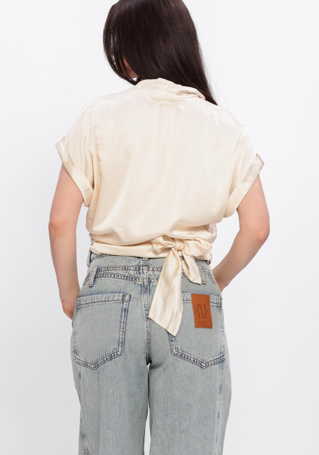 Gebroken wit FREEBIRD Tops & T-shirts WV-SATIN-AIR-26-1 - large