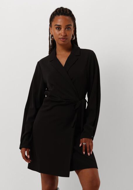 ANOTHER LABEL Mini robe MILOU DRESS L/S en noir - large
