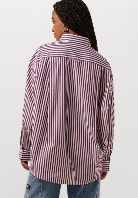 TOMMY JEANS TJW OVS PINSTRIPE SH Blouses en rouge - large