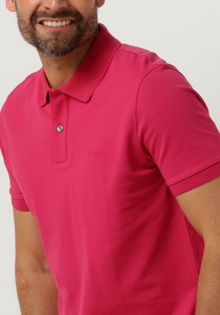 BOSS BLACK Polo PALLAS en rose - large