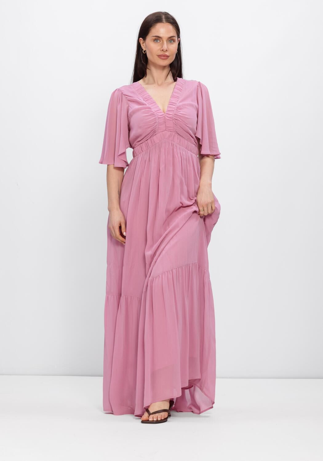 Roze LINA LOCCHI Maxi jurk LL-ALLESIA - large