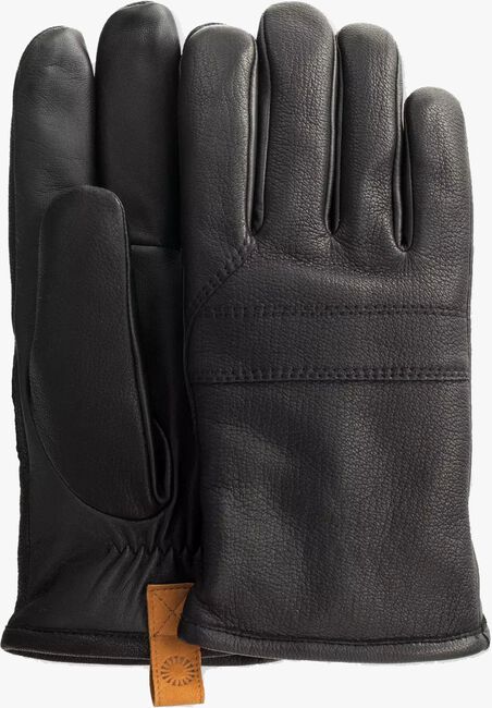 UGG Gants CASUAL LEATHER GLOVE WITH PULL en noir - large