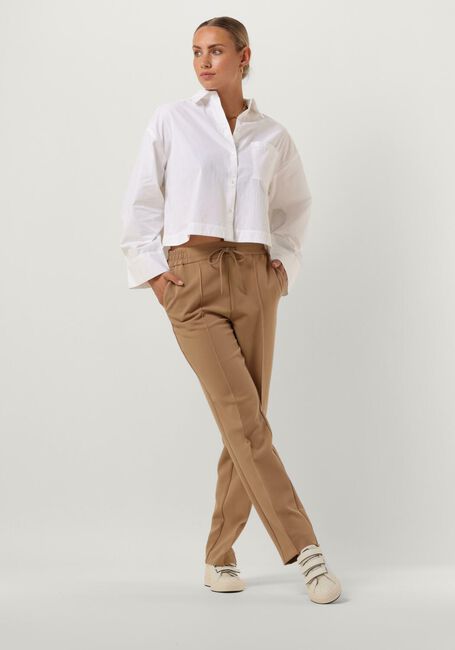 SELECTED WOMEN Pantalon SLFVINIE HW PANT NOOS en beige - large