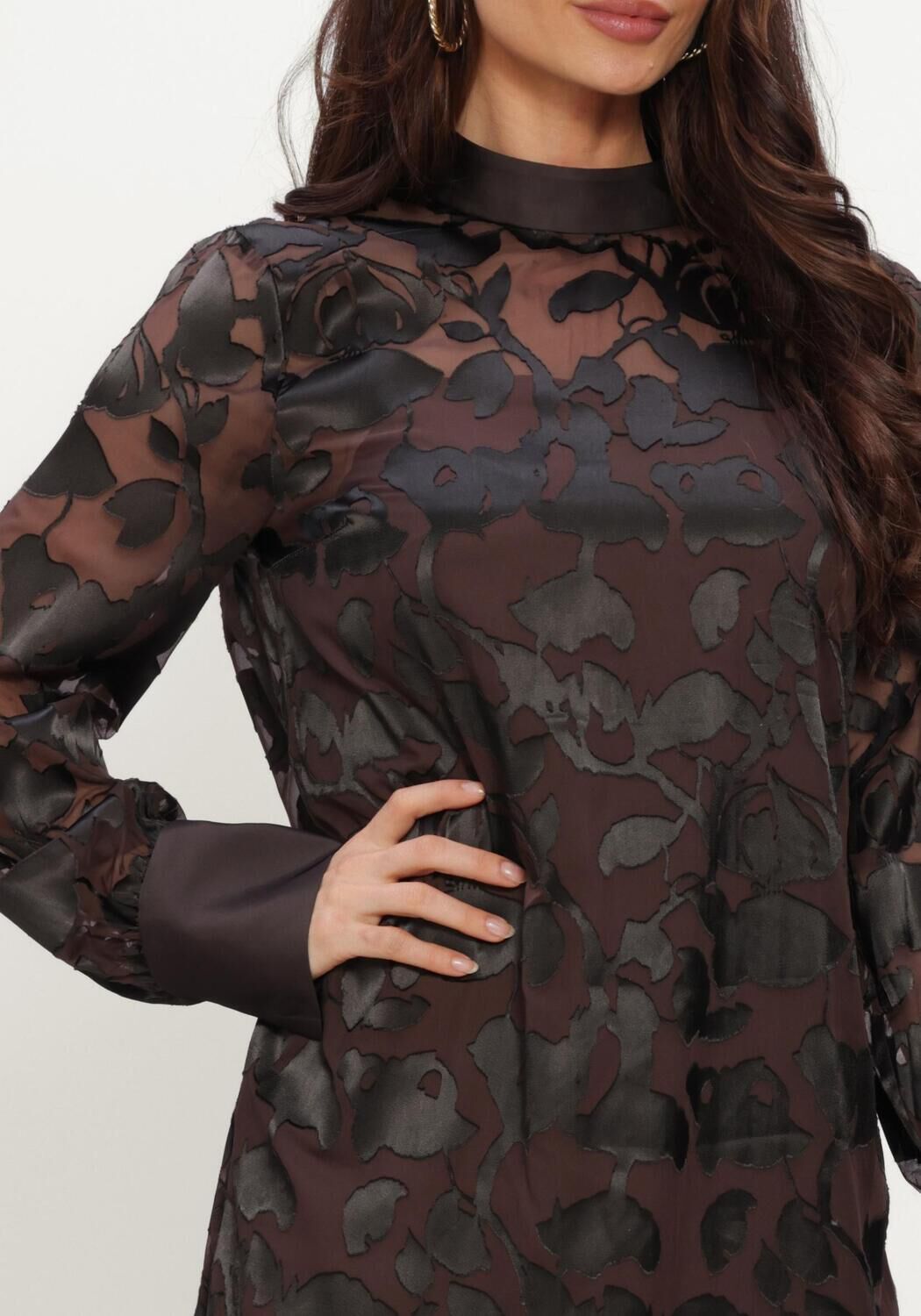 INWEAR Mini robe ORIONIW DRESS en marron - large
