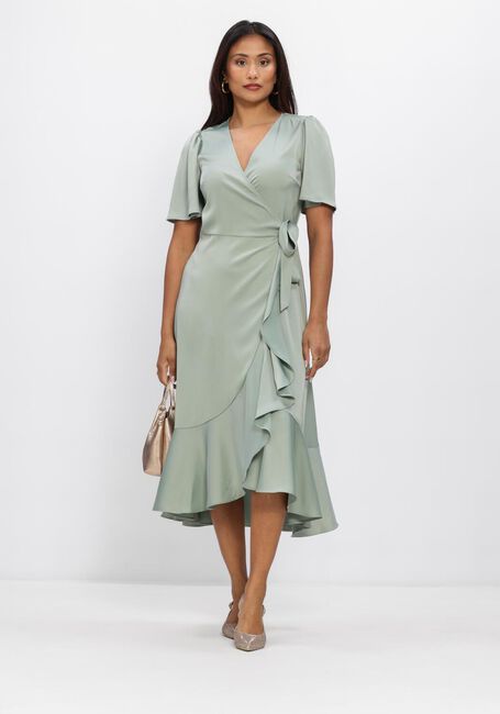 Y.A.S. Robe midi YASTHEA 2/4 MIDI WRAP DRESS S. en vert - large