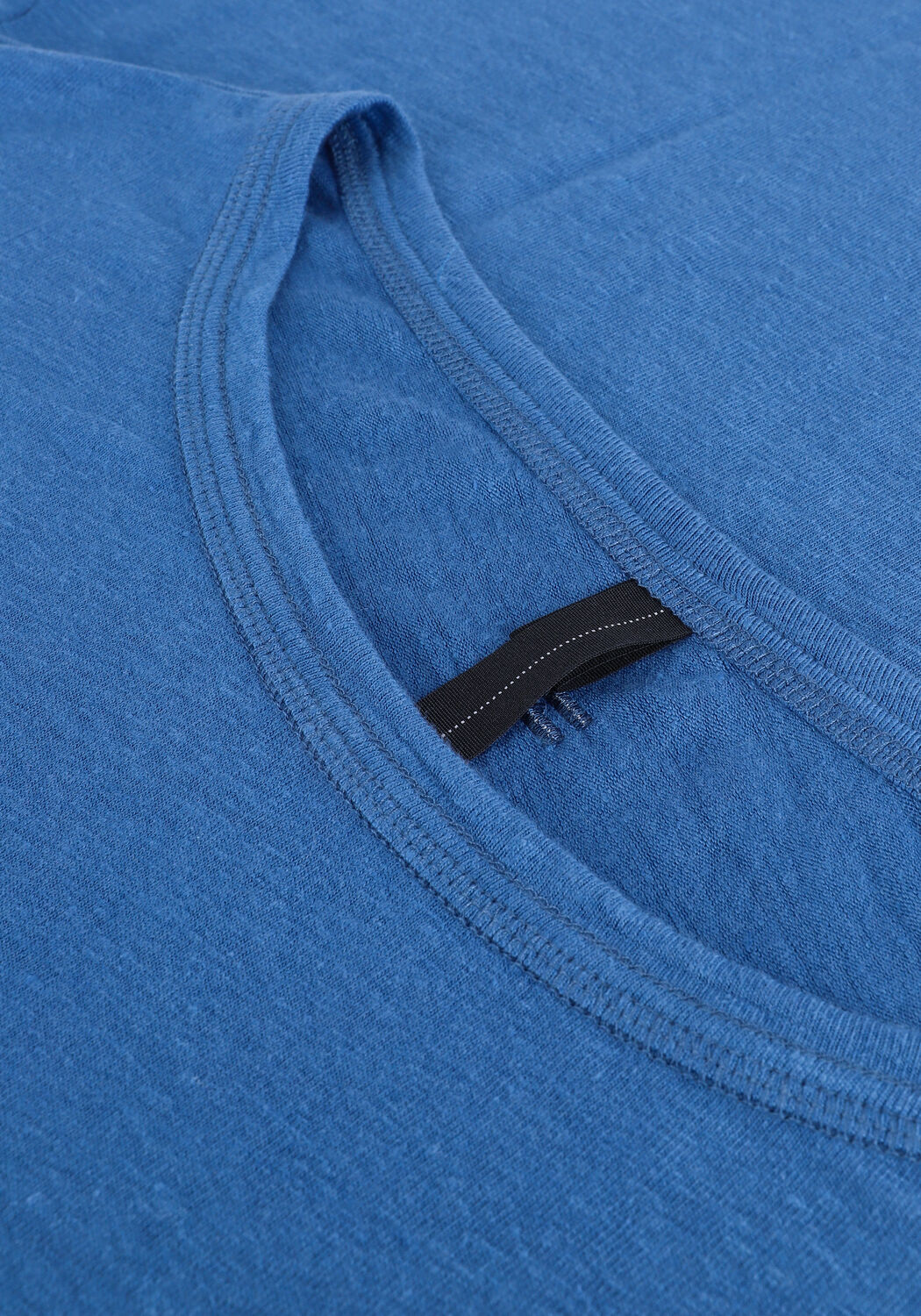 10DAYS LONGSLEEVE TEE LINEN Hauts & T-shirts en bleu - large