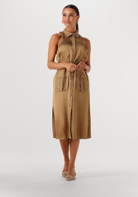 Beige TWINSET MILANO Midi jurk 251TT2270 - large