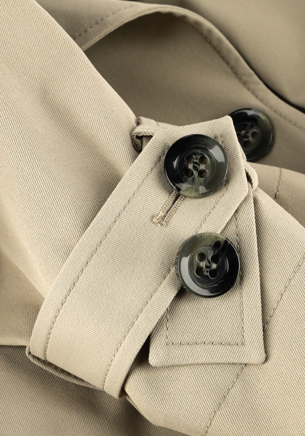 Khaki BEAUMONT Jassen MAXY TRENCH COAT - large