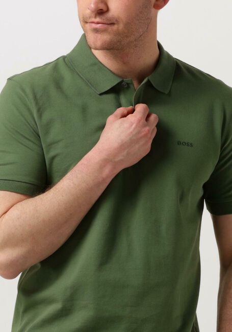 BOSS BLACK Polo PALLAS Vert foncé - large
