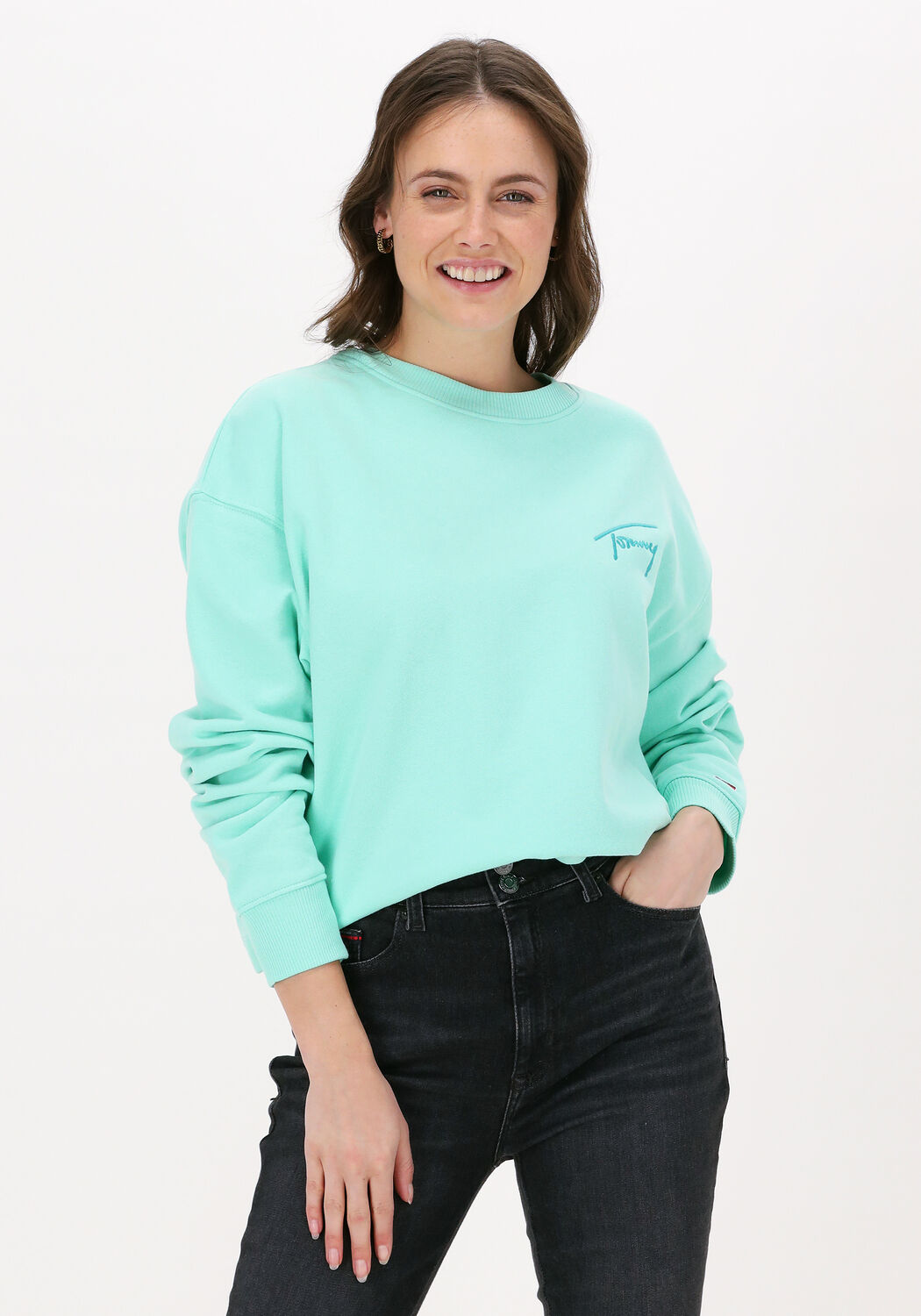 Tommy jeans signature outlet crew