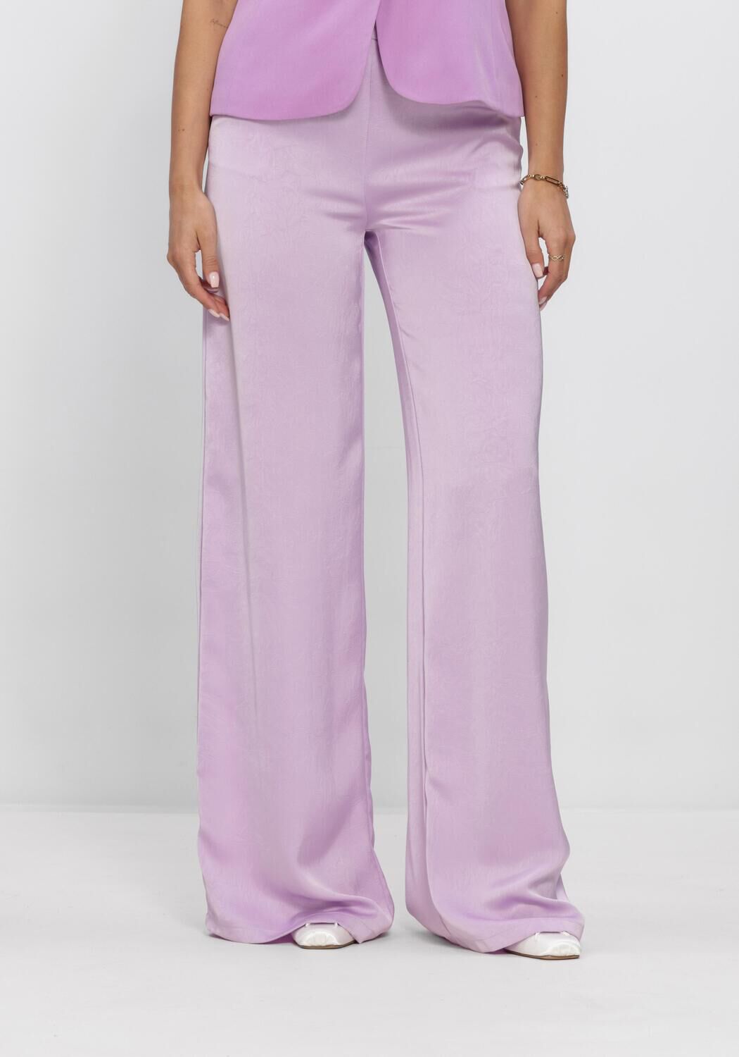 YDENCE Pantalon large PANTS WENDY TALL en violet - large