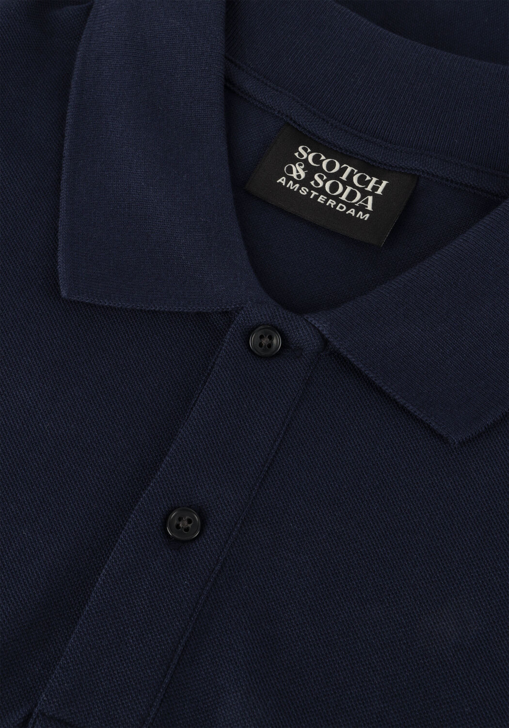 SCOTCH & SODA Polo LOGO PIQUE POLO Bleu fonc&eacute; - large