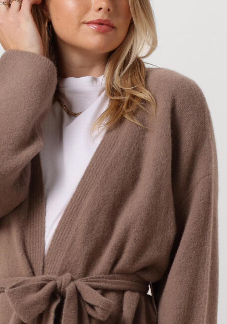 KNIT-TED Gilet SILVIE en taupe - large