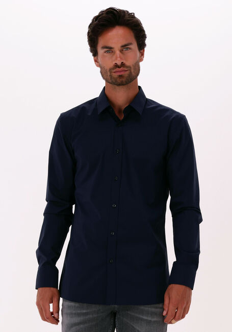 HUGO Chemise classique ELISHA02 en bleu - large