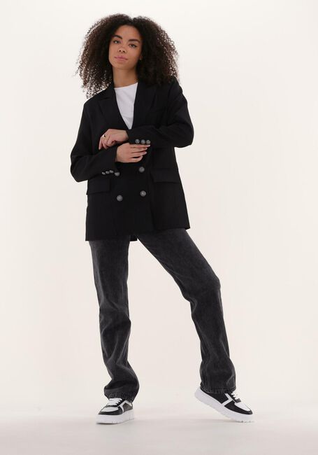 COLOURFUL REBEL Straight leg jeans JONES MID RISE STRAIGHT LEG DENIM PANTS en noir - large