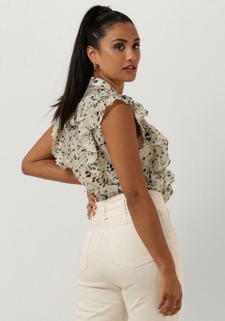 SUMMUM Haut BLOUSE GREEN SPOT PRINT SLEEVELESS Menthe - large
