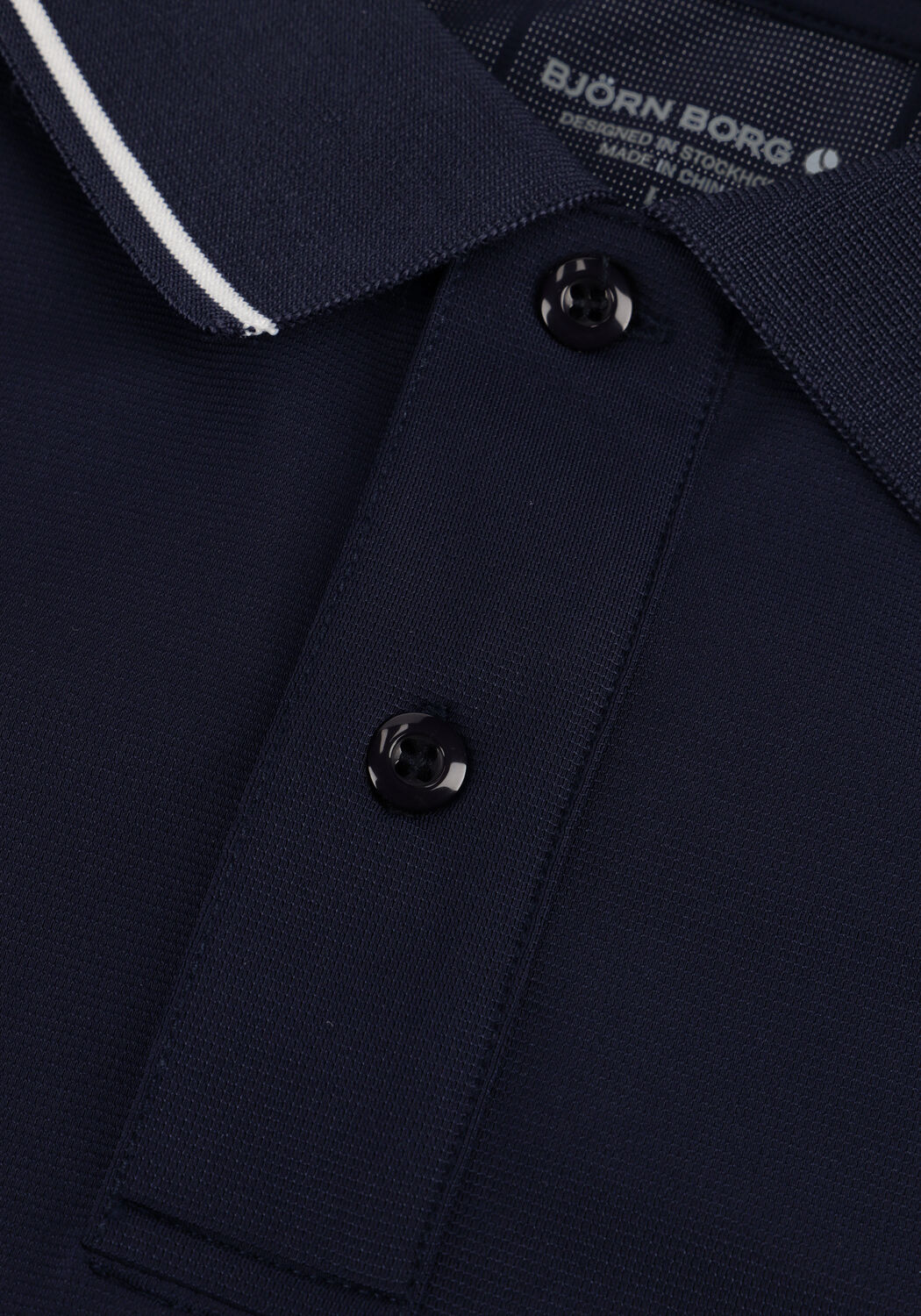 Donkerblauwe BJORN BORG Polo / T-shirt ACE POLO SHIRT - large