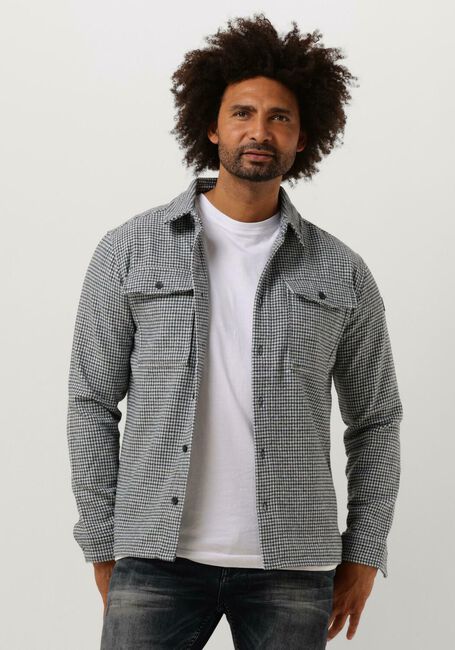 Grijze PUREWHITE Overshirt HERITAGE PATTERN OVERSHIRT WITH TWO CHEST POCKETS - large