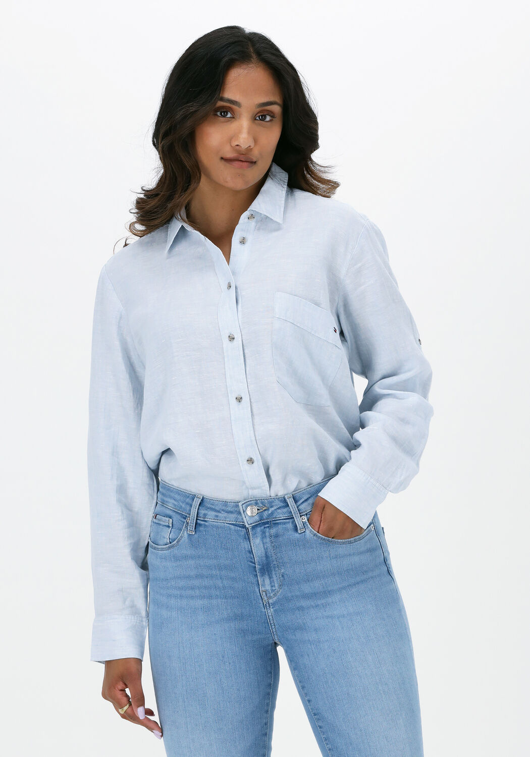 Lichtblauwe new arrivals top dames
