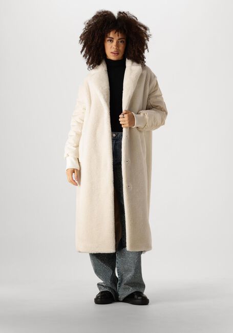LIU JO Manteau Teddy CAPPOTTO TS NAVETTA Cr&egrave;me - large