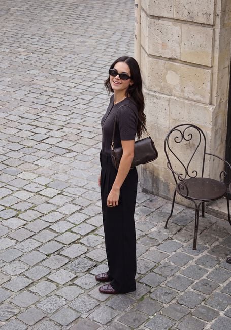 Zwarte COPENHAGEN MUSE Broeken/jumpsuits CMTAILYN-PANTS - large