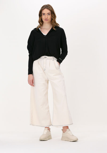 Ecru 10DAYS Top WRAPPER STRIPE - large