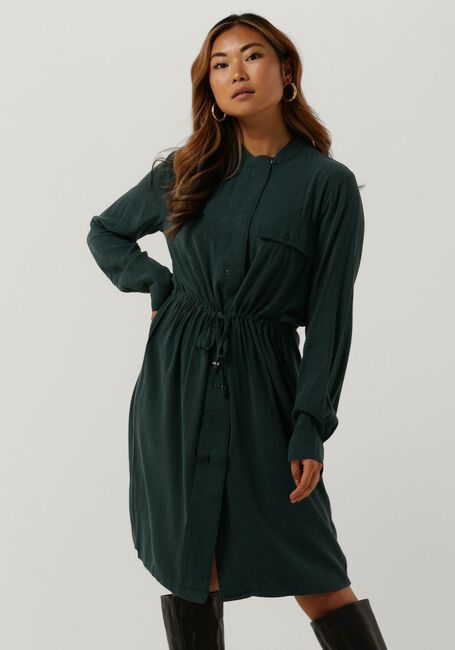Groene SIMPLE Midi jurk EZ WV-LYOCEL-22-3 - large