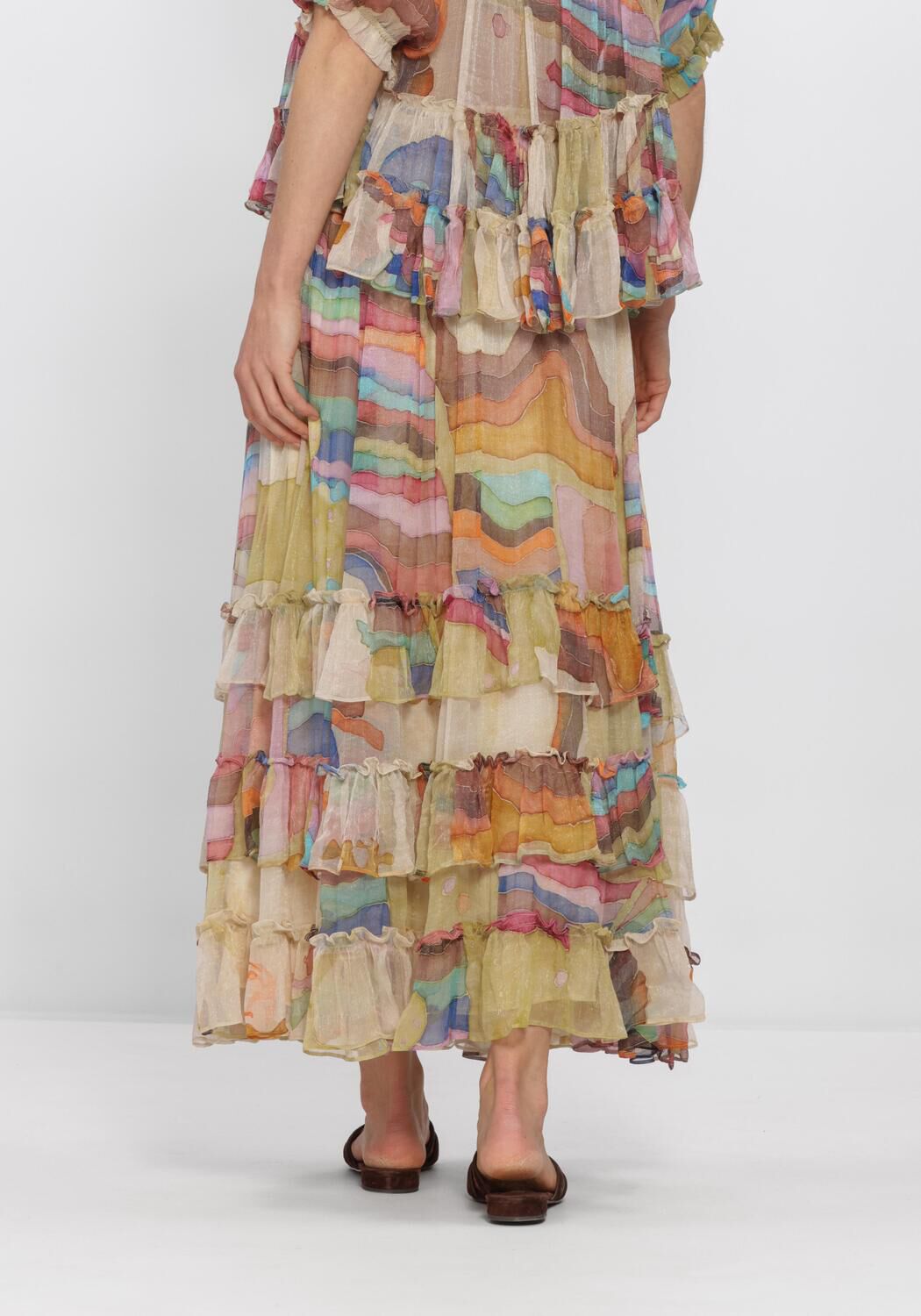 MES DEMOISELLES Jupe maxi MORA en rose - large