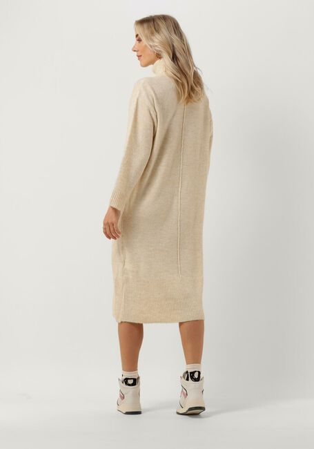 Beige OBJECT Midi jurk ABBIE L/S KNIT DRESS - large