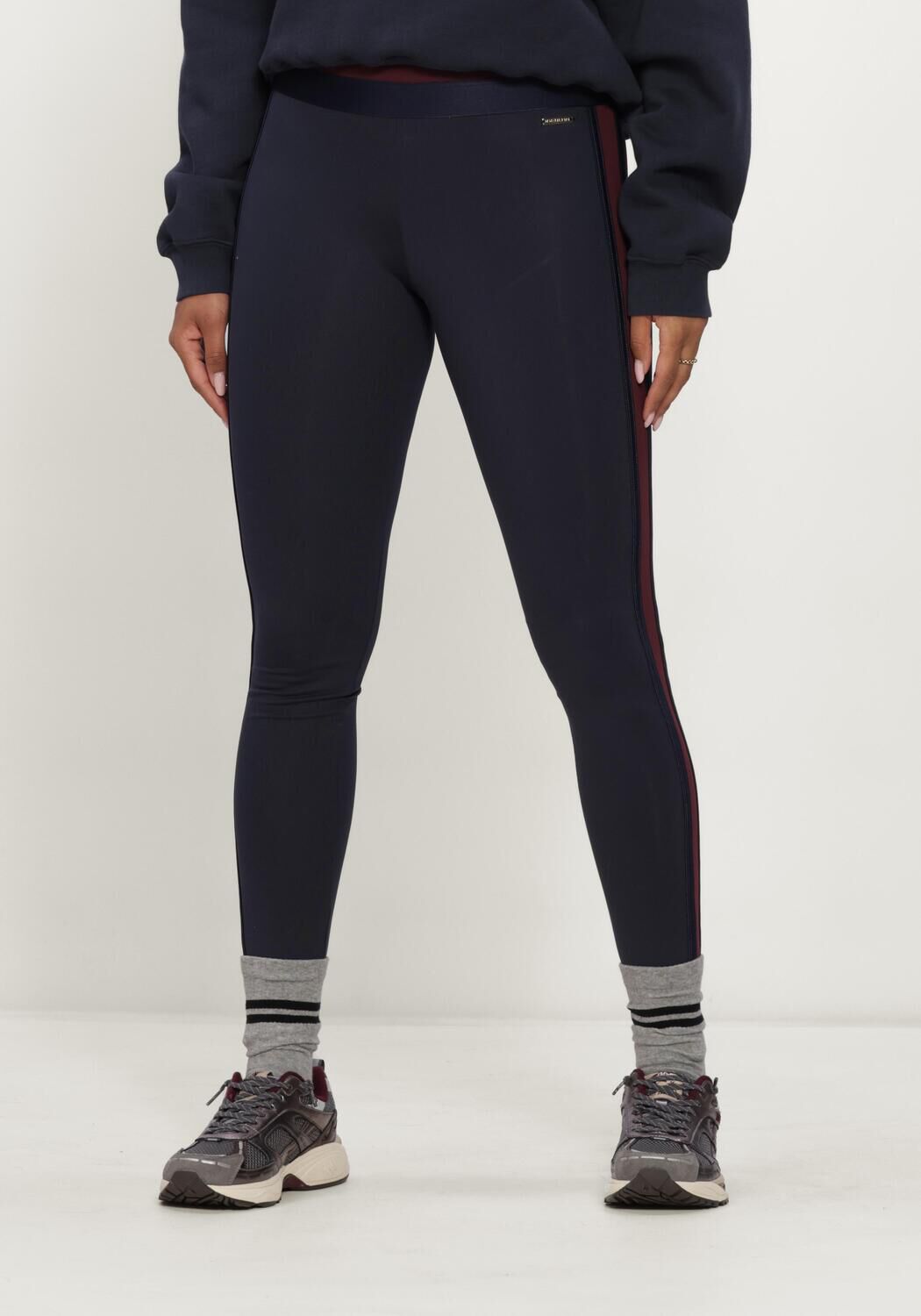 Donkerblauwe DEBLON SPORTS Broeken/jumpsuits LIV LEGGINGS - large