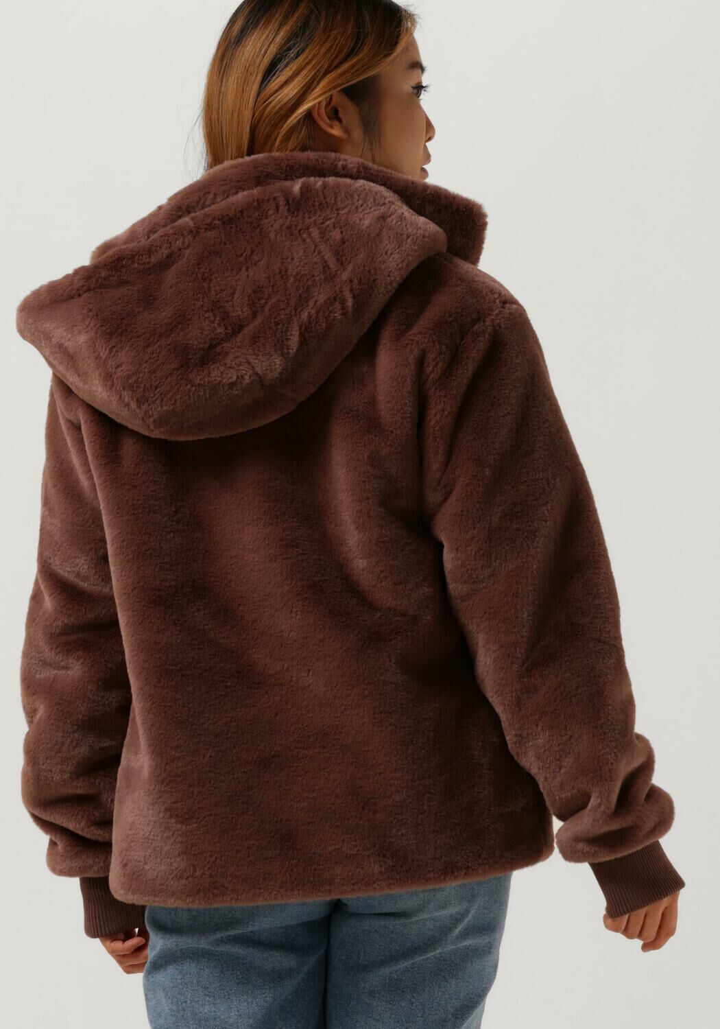 Manteau fausse fourrure bordeaux best sale
