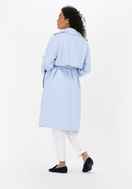 Lichtblauwe TOMMY HILFIGER Mantel TENCEL DB TRENCH - large