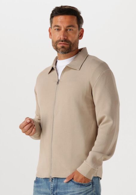 Beige SELECTED HOMME Vest SLHEMANUEL SOFT FULL ZIP SWEAT NOOS - large