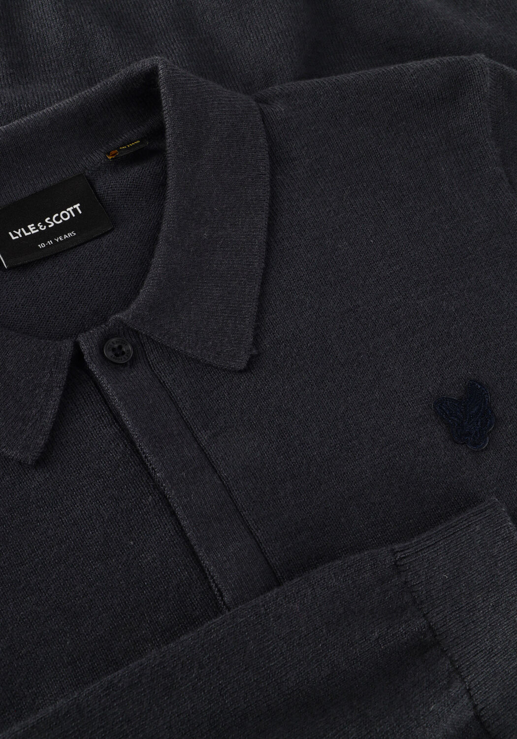 LYLE & SCOTT Polo LS KNITTED POLO SHIRT Anthracite - large