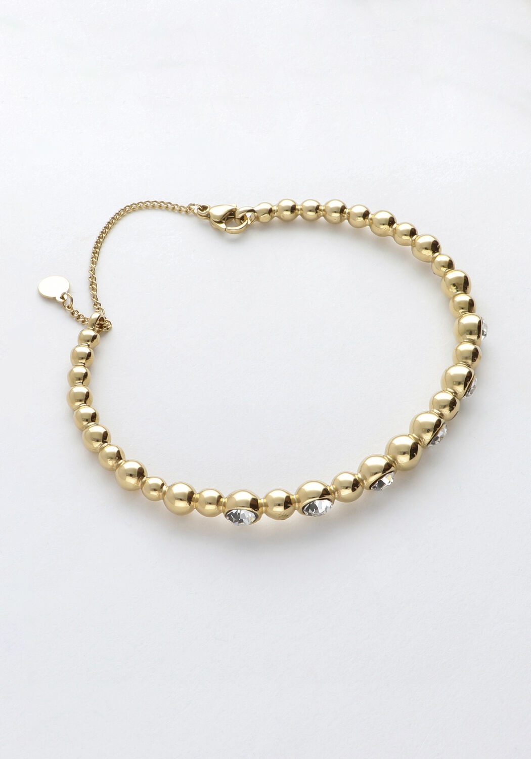 NOTRE-V Bracelets BANGLE STONE CRYSTAL Dor&eacute;