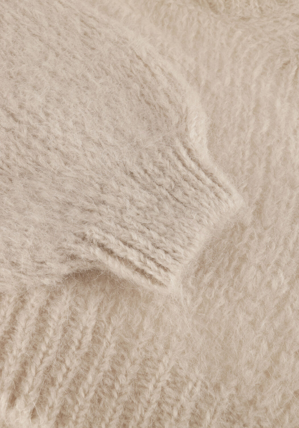 Beige AMERICAN DREAMS Coltrui PEPPER ROLL NECK CROPPED - large