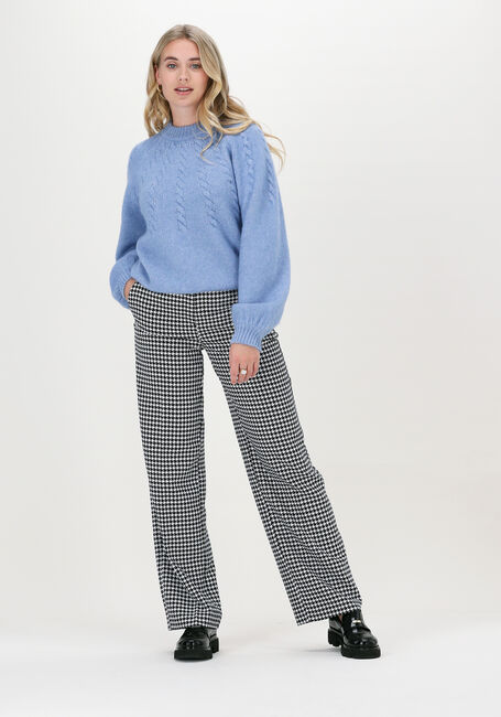 Zwarte SELECTED FEMME Wijde broek SLFMUSA MW WIDE PANT EX - large
