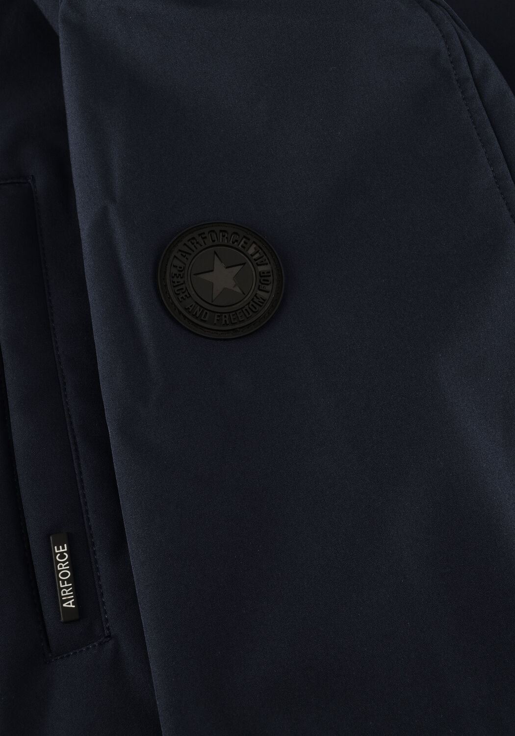 AIRFORCE Jack SOFTSHELL JACKET CHESTPOCKET Bleu fonc&eacute; - large