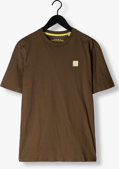 SCOTCH & SODA T-shirt ESSENTIAL LOGO BADGE T-SHIRT en vert - large