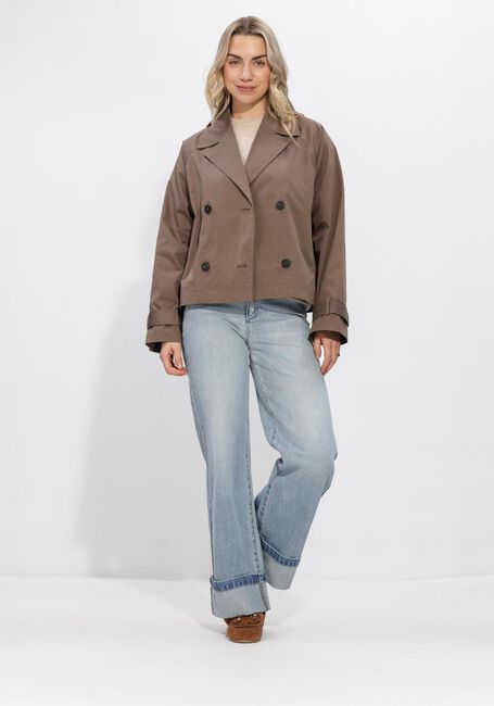 Bruine SELECTED WOMEN Jack SLFNEW CILO SHORT TRENCHCOAT - large