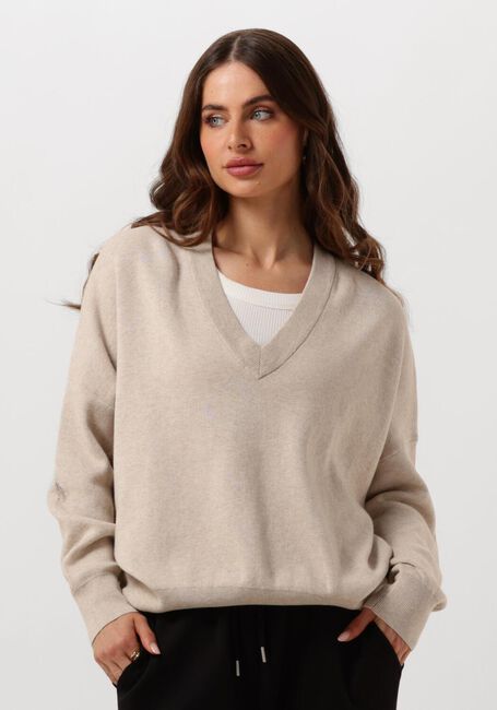 INWEAR Pull FOSTERIW V-NECK en taupe - large