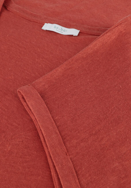 BY-BAR T-shirt MILA LINEN TOP en rouge - large