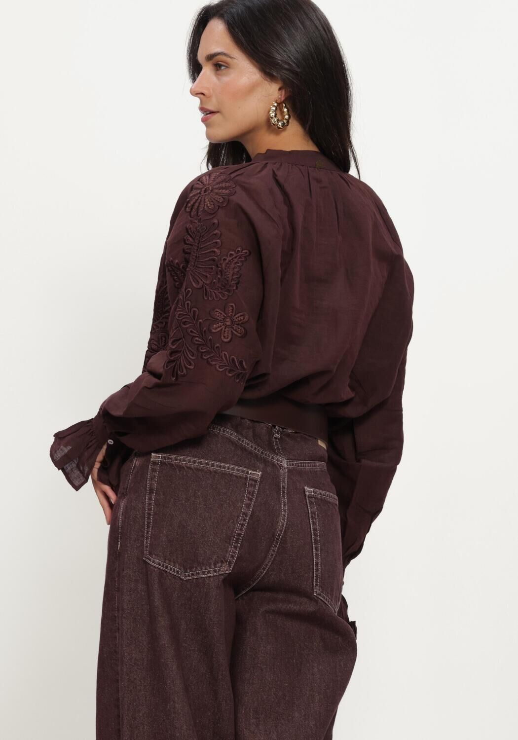 Bruine ANTIK BATIK  MARTA BLOUSE - large