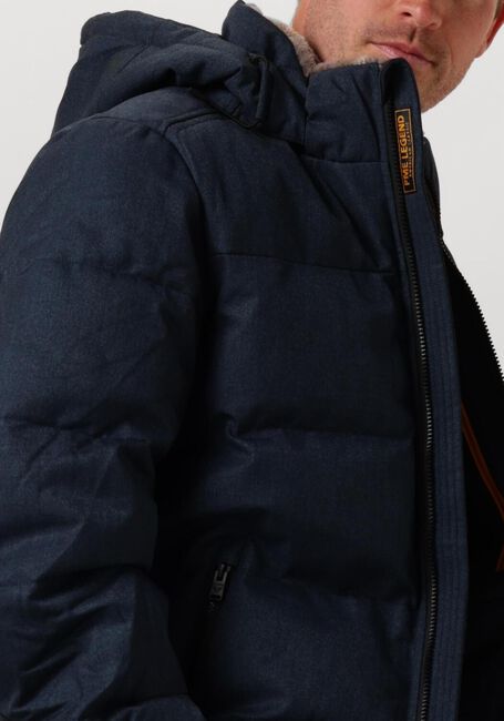 PME LEGEND Parkas SEMI LONG JACKET YETCRAFT MELANGE TWILL en bleu - large