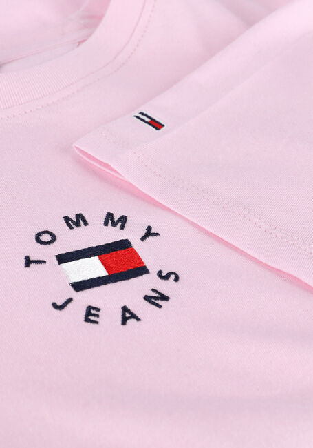 Roze TOMMY JEANS T-shirt TJW SLIM TINY TOMMY 2 TEE - large