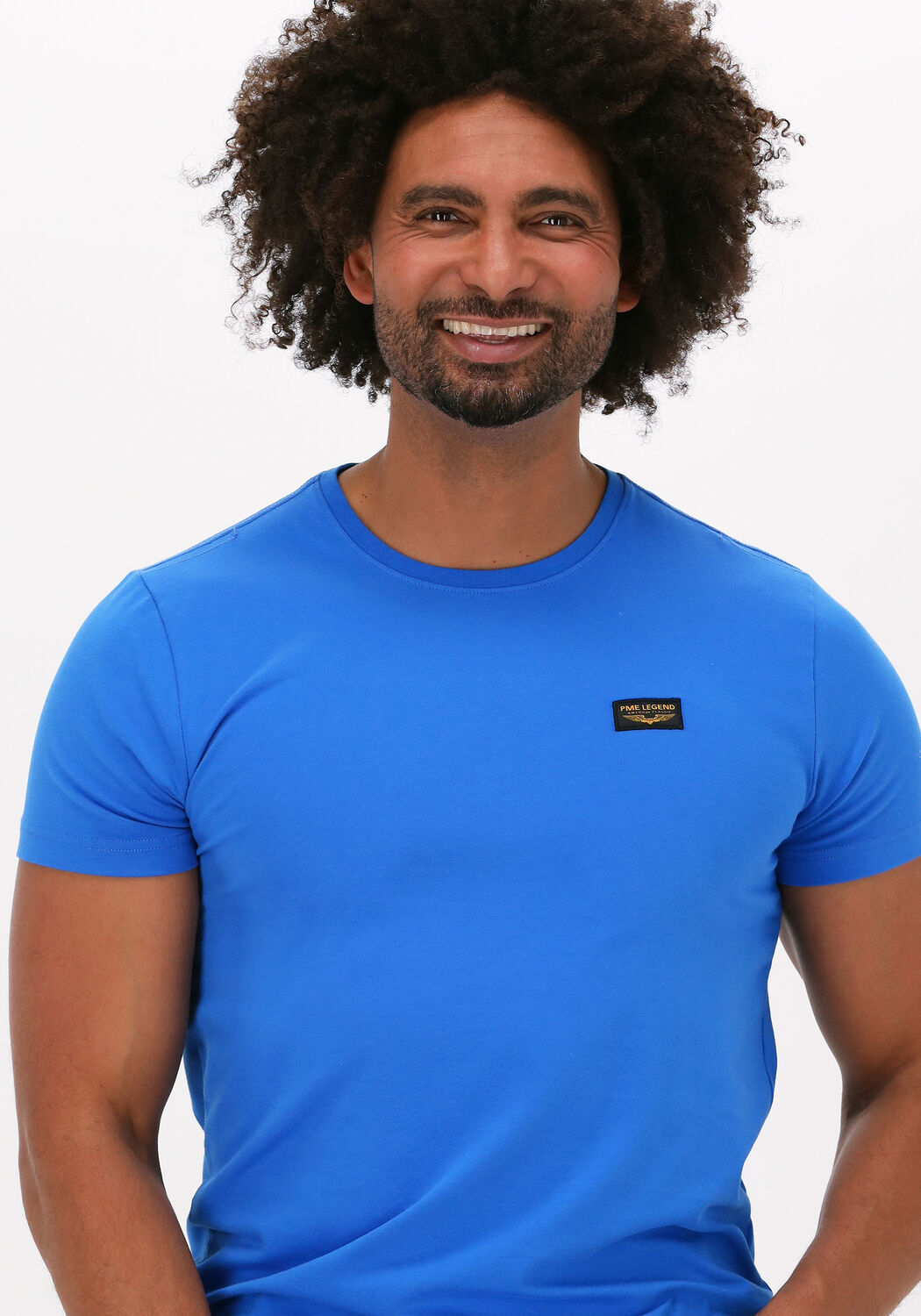 Blauwe PME LEGEND T shirt GUYVER TEE Omoda